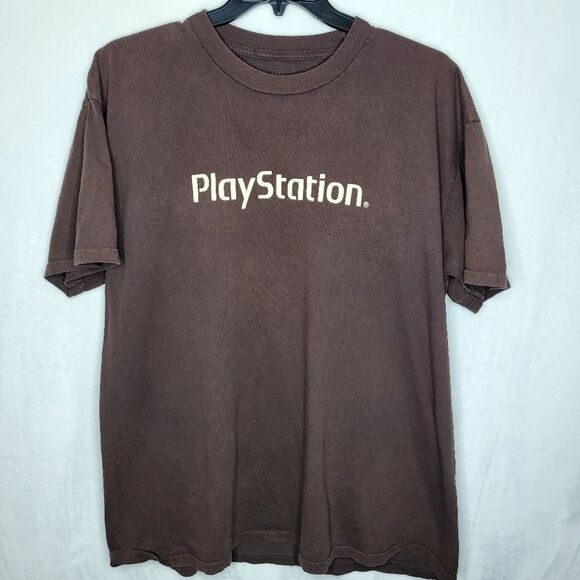 Cactus Jack Sony PlayStation Brown Puff Print T-Shirt XL - Picture 2 of 9